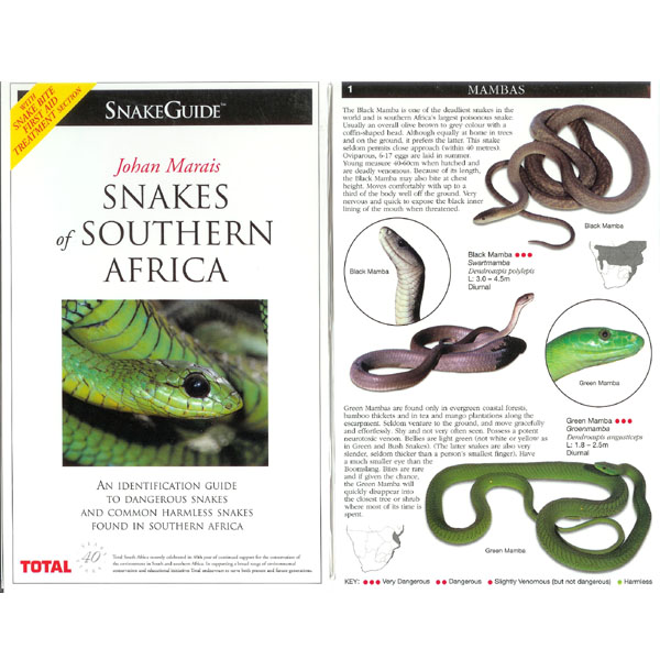 Begleitheft "Snake Guide" von Johan Marais